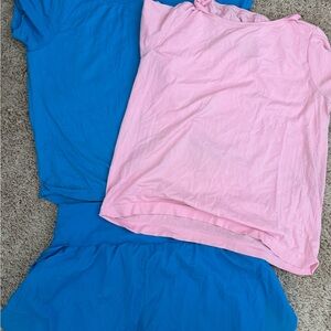 All in Motion Blue and Pink Activewear Set